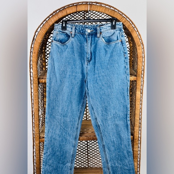 BLANKNYC The Cooper Split Hem High Rise Jeans Womens Size 28 Blue Denim - Picture 3 of 7